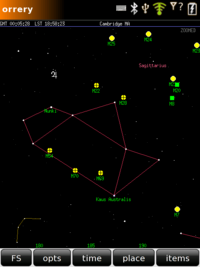 Star clusters in Sagittarius